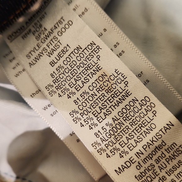 Good American High Rise Jeans - Dark Blue - Picture 9 of 11